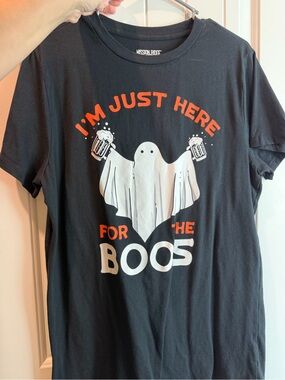 Mission Ridge Black Halloween Tee - "I'm Just Here For The Boos"